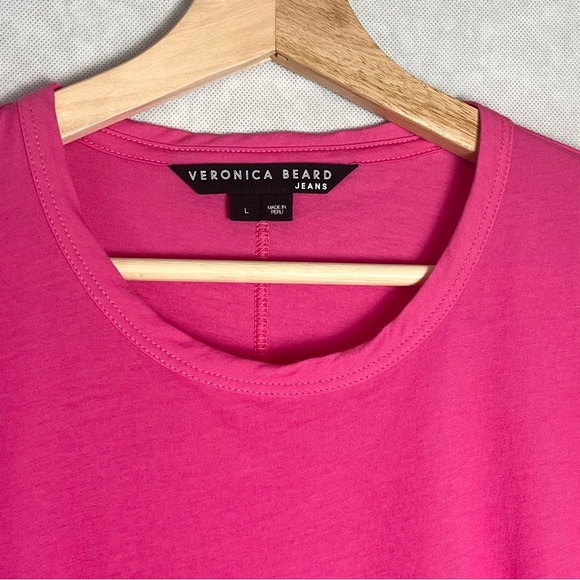 Veronica Beard | Crewneck | Short Sleeve | Tazi Tee |Crop Top - Picture 5 of 13